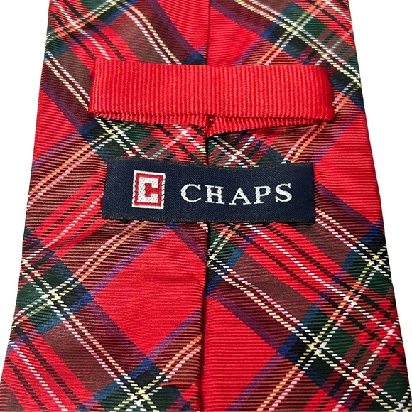 Ralph Lauren Chaps Silk Necktie Tie Schoolboy Schoolgirl Plaid Hand Made NWOT - Picture 5 of 10